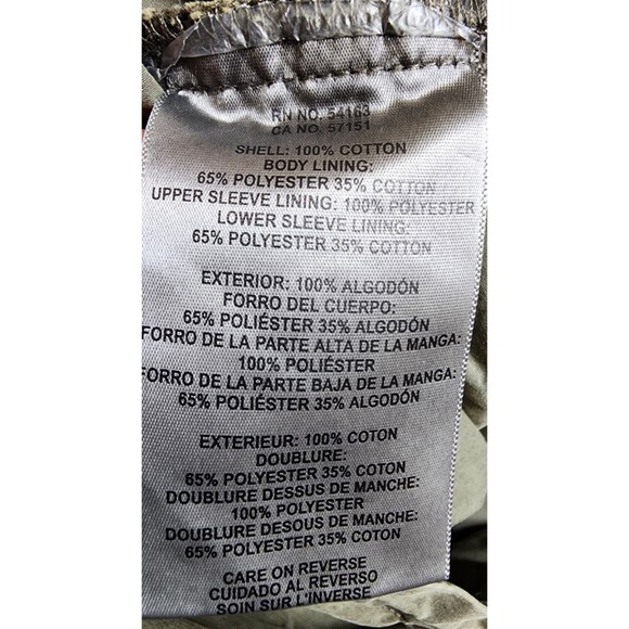 Levi's Utility Jacket Army Green Unisex Size Large - Picture 10 of 11